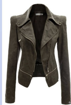 Motorcycle leather jacket - WOMONA.COM