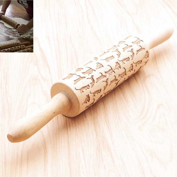 Rolling Pin Christmas Embossing - WOMONA.COM