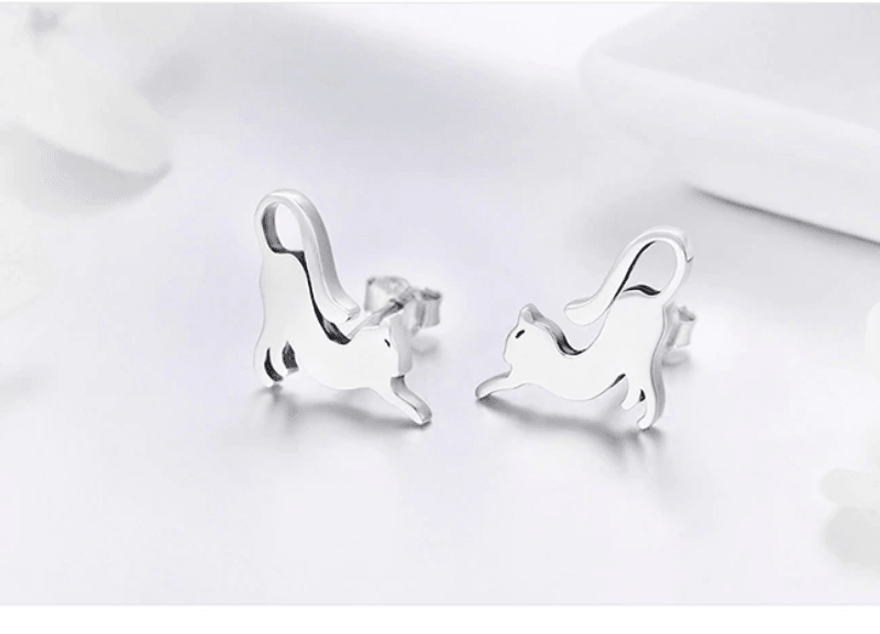 Cat fashion earrings - WOMONA.COM