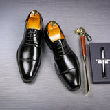 British style business shoes for men - WOMONA.COM