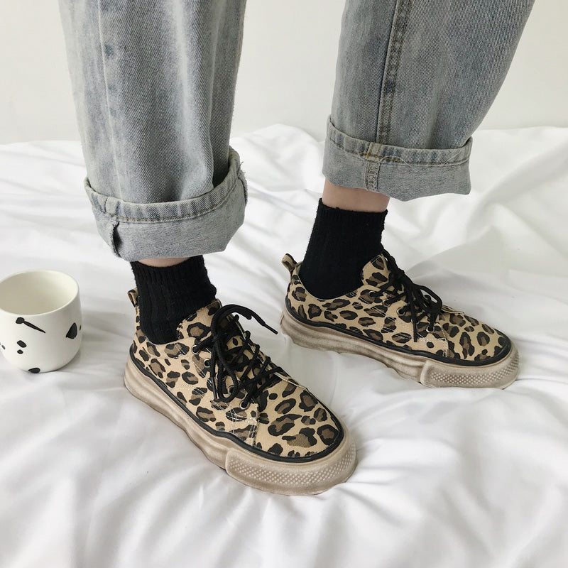 Casual leopard sneakers - WOMONA.COM