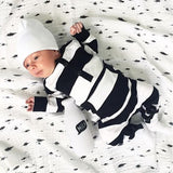 Baby pocket striped bodysuit