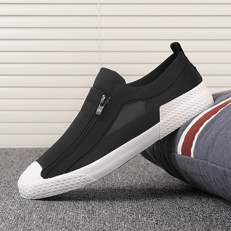 Trendy casual canvas sneakers - WOMONA.COM