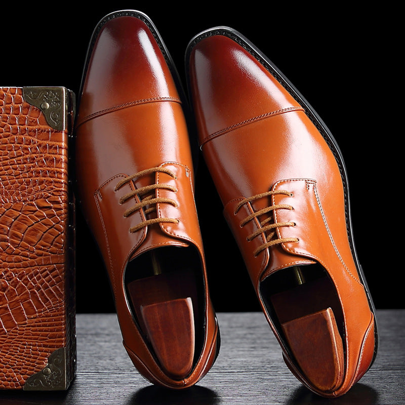 British style business shoes for men - WOMONA.COM