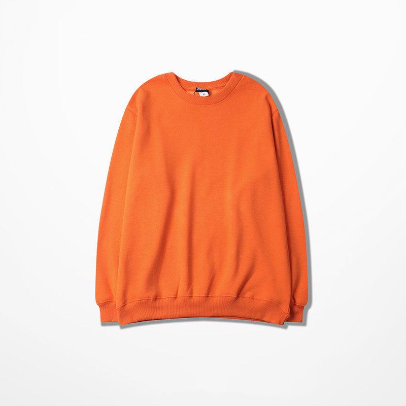 Loose cotton crew neck sweater - WOMONA.COM