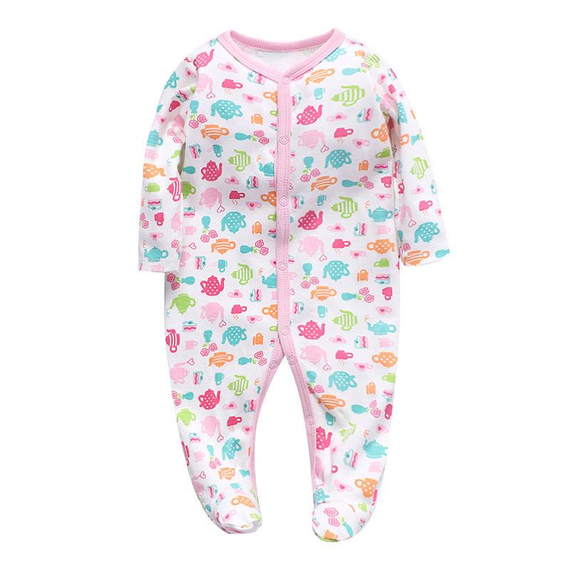 Cotton one-piece clothes baby clothes - WOMONA.COM