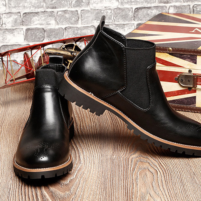 Fashion Big Size High Top Martin Boots Men - WOMONA.COM