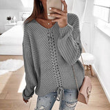 Loose knit tops for women's sweaters - WOMONA.COM