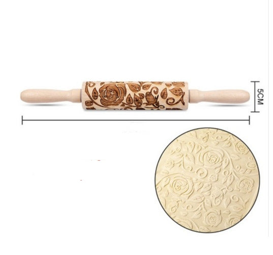 Rolling Pin Christmas Embossing - WOMONA.COM