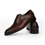 Leather Shoes For Men With Cowhide Head And Low Top - WOMONA.COM