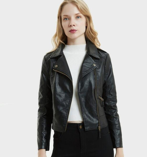 Viper Snake Leather Jacket - WOMONA.COM