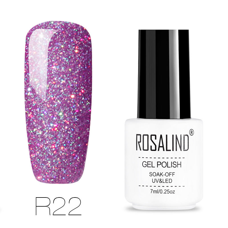 Stars decorated with rainbow light therapy nails 29 colors - WOMONA.COM