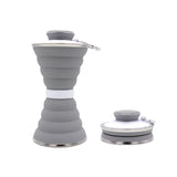 500ML Silicone Water Bottle Cup Foldable Leak Proof