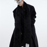 Scarf Design Overcoat Plush Thickened - WOMONA.COM