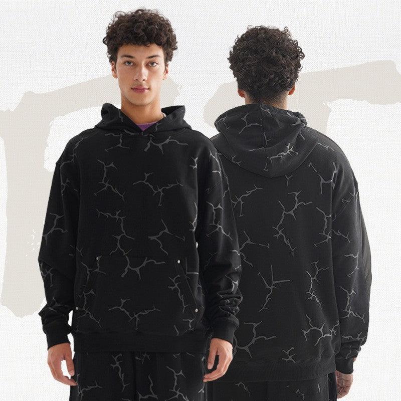 Men's Rivet Hooded Cotton Sweater - WOMONA.COM