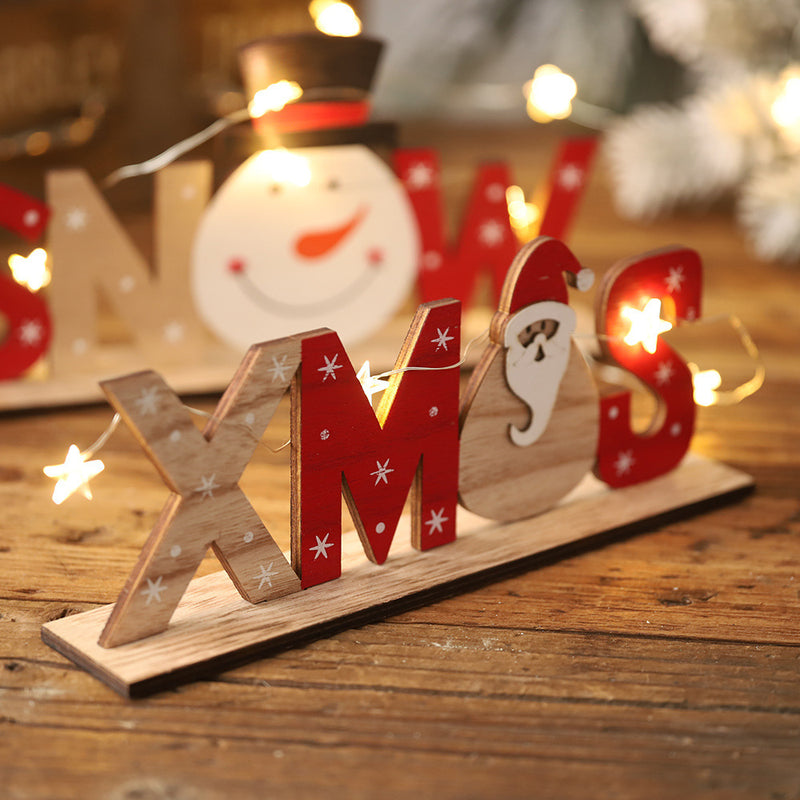 Christmas wooden ornament