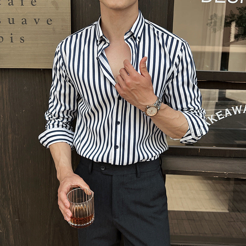Men's Long-Sleeve Striped Shirt – product image 2