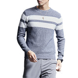 All-match Striped Sweater Men