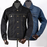 Black Denim Jacket Men's Jacket - WOMONA.COM