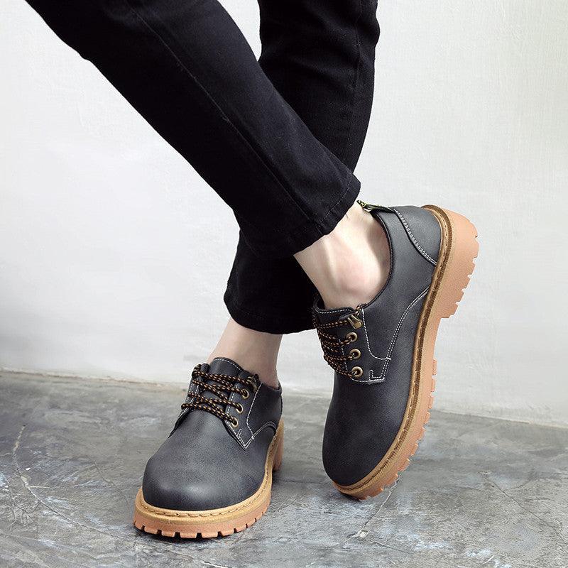 Casual Boots Low-cut Tooling Trendy Shoes For Men - WOMONA.COM