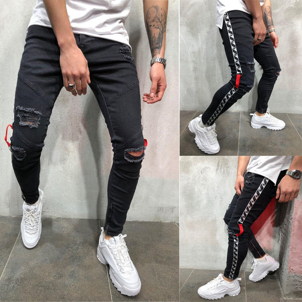 Casual jeans men fashion - WOMONA.COM