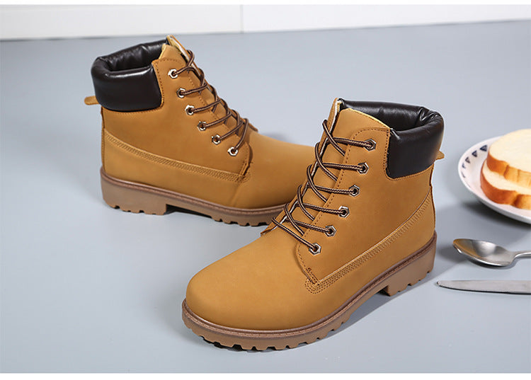 Short white Martin women tooling rhubarb boots - WOMONA.COM