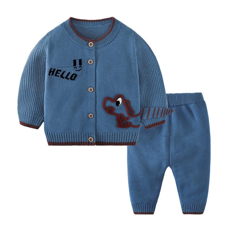 Children's Cardigan Suit Baby Outing Clothing - WOMONA.COM