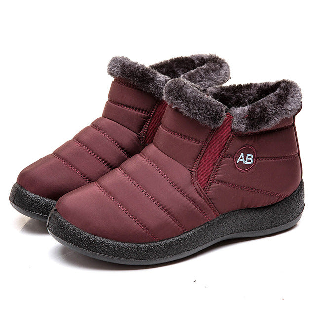 Waterproof boots warm XL snow boots - WOMONA.COM