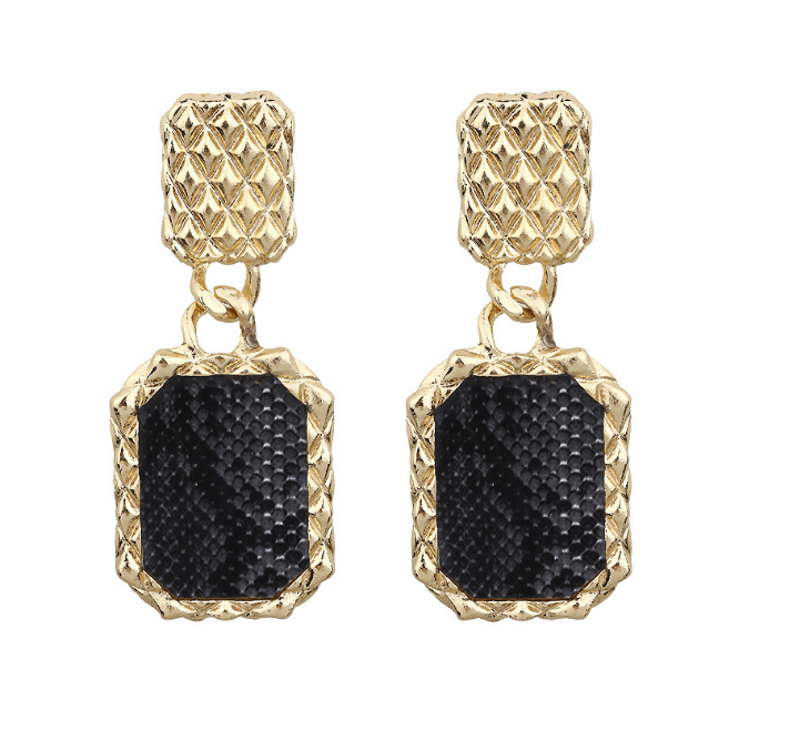 Snake earrings geometric - WOMONA.COM