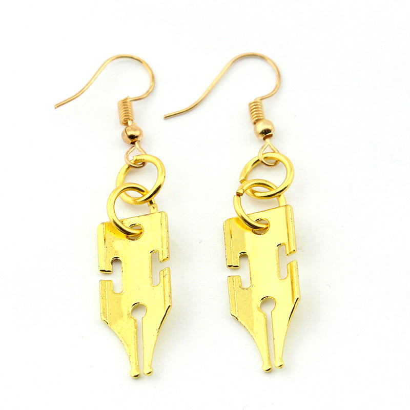 Golden earrings - WOMONA.COM