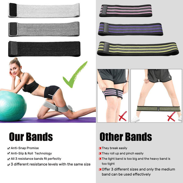 Fitness equipment elastic band hip ring - WOMONA.COM