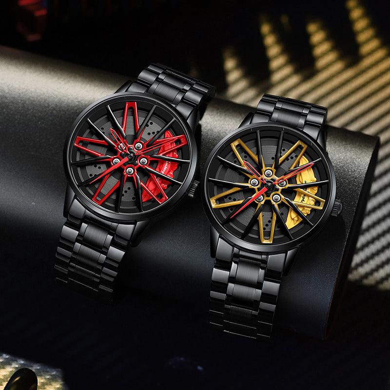 Rotating Wheel Watch Three-Dimensional Hollow - WOMONA.COM