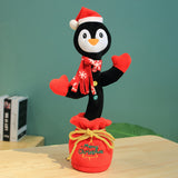 Dancing Christmas Toys Funny Tree Repeat Talking Electronic Plush Toys - WOMONA.COM