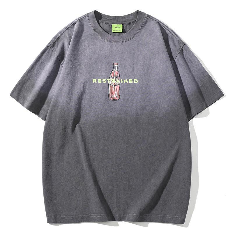 Fashion Gradient Color T-shirt For Men And Women - WOMONA.COM