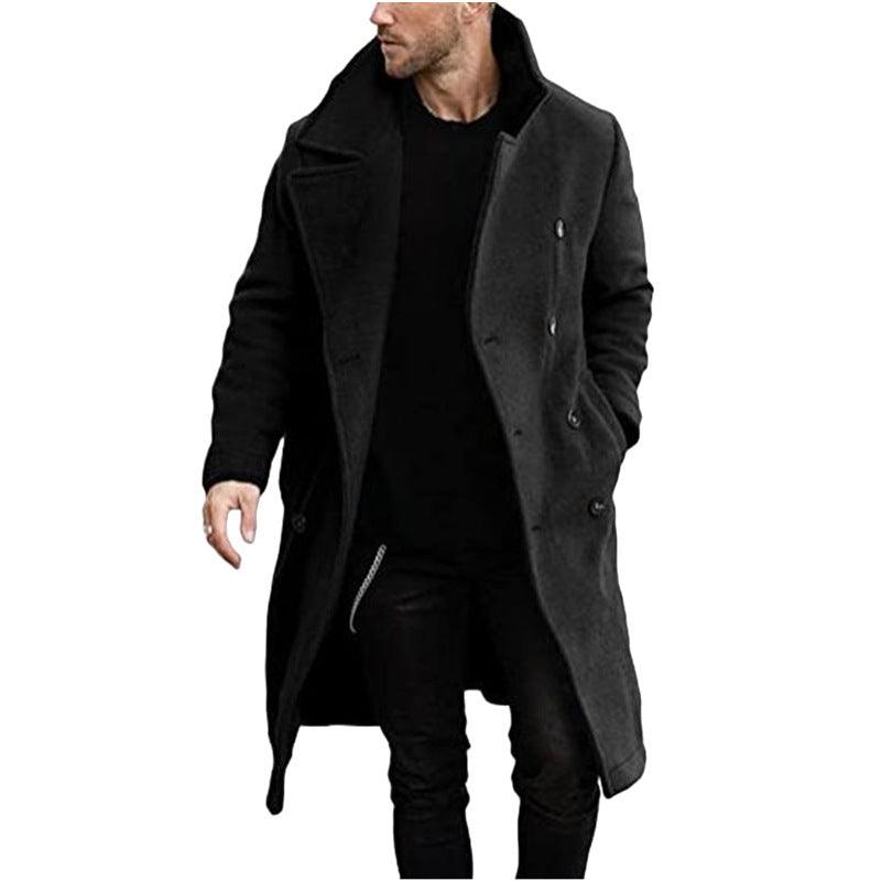 Woolen Coat Men's Thickened Coat - WOMONA.COM