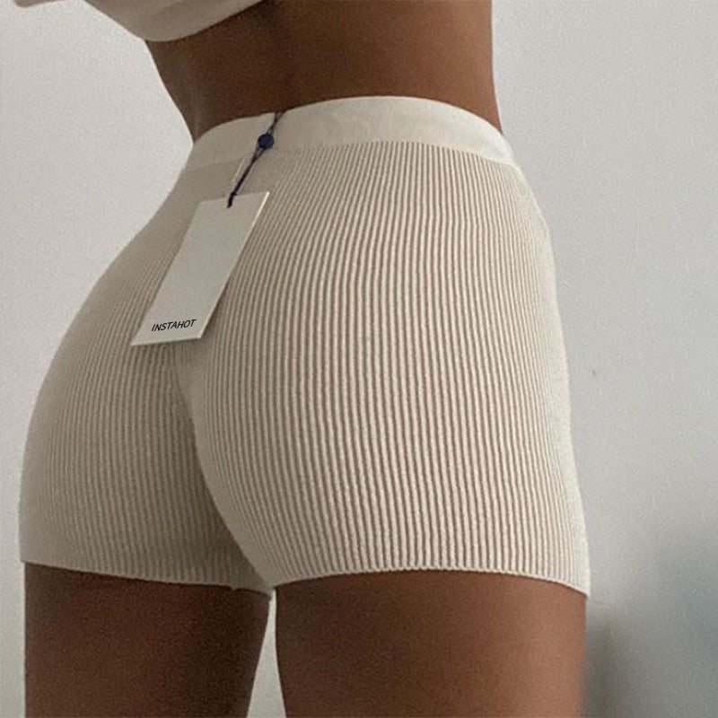 Tight Fashion Street Boxer Straight Shorts Women - WOMONA.COM