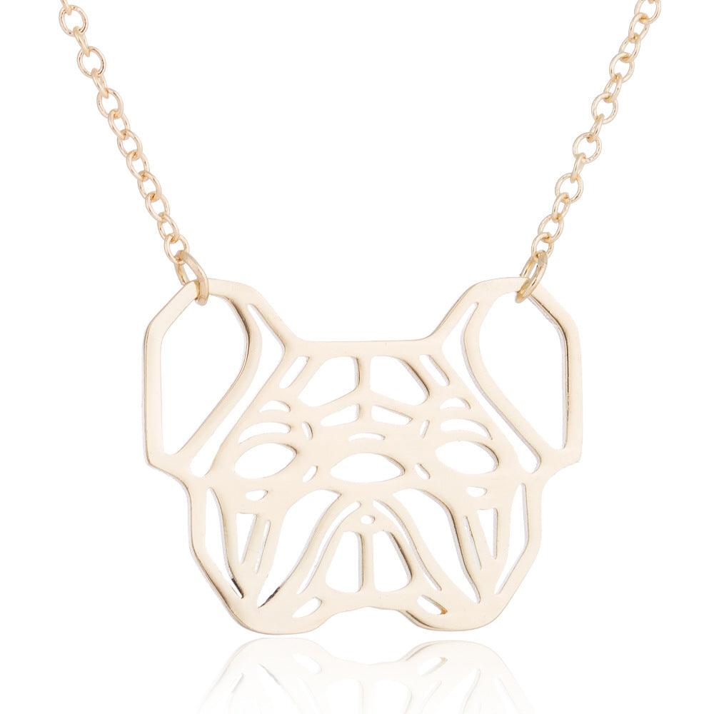 Pet Dog Pug Pendant Necklace - WOMONA.COM