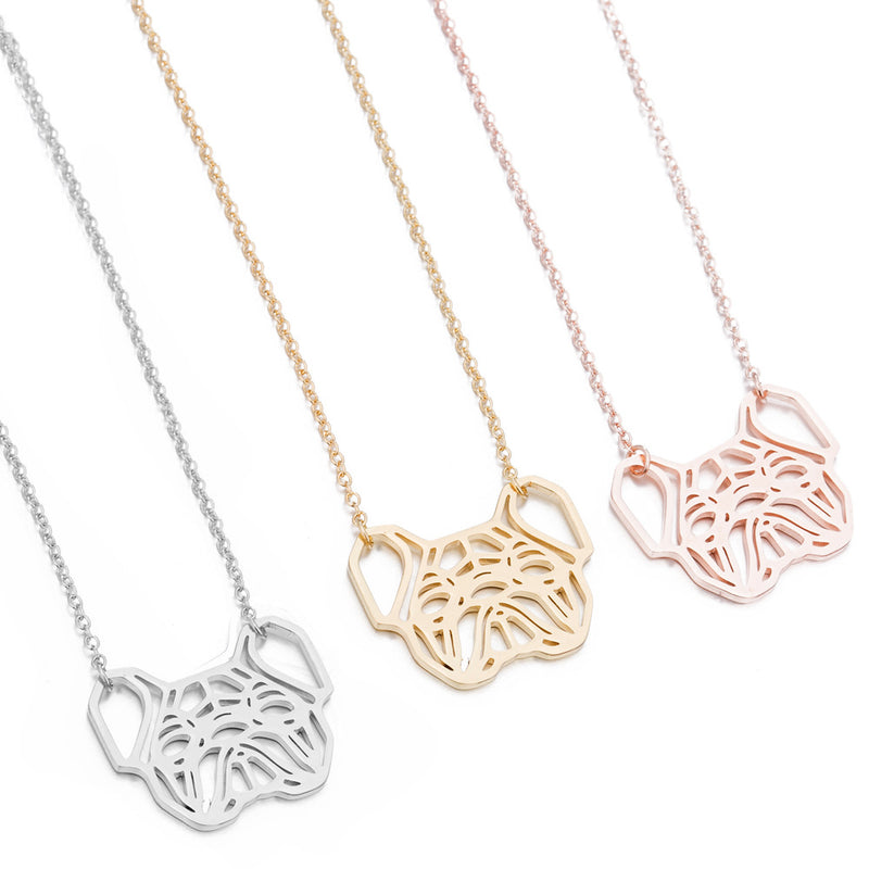 Pet Dog Pug Pendant Necklace - WOMONA.COM