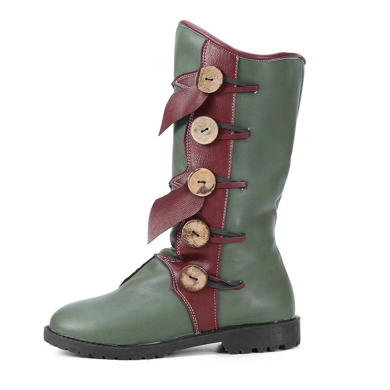 Color Matching Women Boots - WOMONA.COM