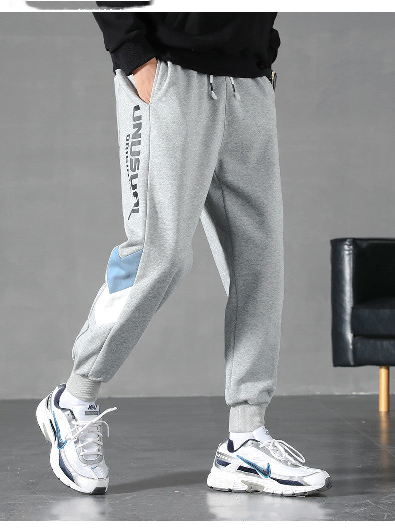 Autumn And Winter New Casual Pants Men Plus Cashmere Trend Overalls - WOMONA.COM