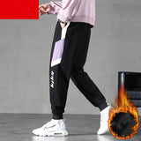 Autumn And Winter New Casual Pants Men Plus Cashmere Trend Overalls - WOMONA.COM