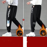 Autumn And Winter New Casual Pants Men Plus Cashmere Trend Overalls - WOMONA.COM