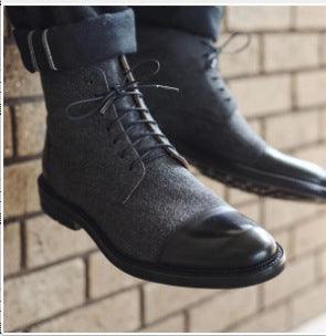 Customized Color Matching Men's Boots Foreign Trade New Basic Boots Men - WOMONA.COM