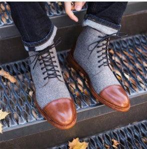 Customized Color Matching Men's Boots Foreign Trade New Basic Boots Men - WOMONA.COM