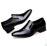 Leather Shoes Men Summer Breathable Men's Shoes - WOMONA.COM