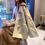 Cardigan Pure Color Jacket Women - WOMONA.COM