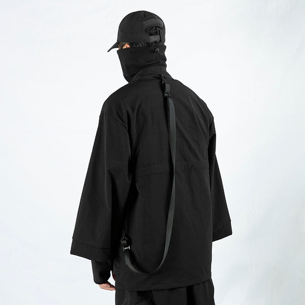 Sleeve Loose Coat Cyberpunk Dark Trench Coat - WOMONA.COM