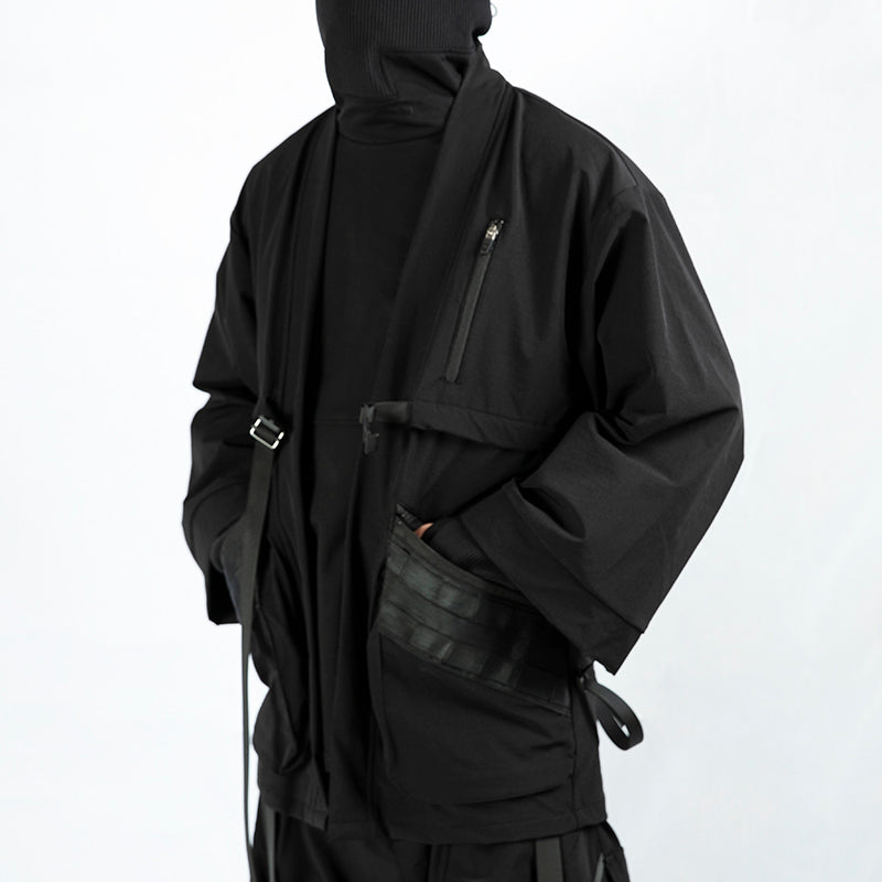 Sleeve Loose Coat Cyberpunk Dark Trench Coat - WOMONA.COM