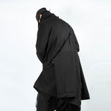 Sleeve Loose Coat Cyberpunk Dark Trench Coat - WOMONA.COM