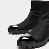 Platform socks boots women's boots - WOMONA.COM